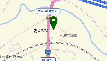 大月市民会館の地図画像