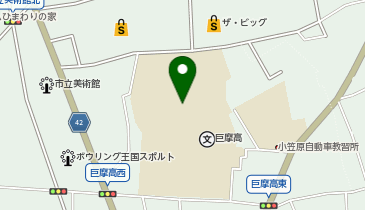 巨摩高等学校(グランド)の地図画像