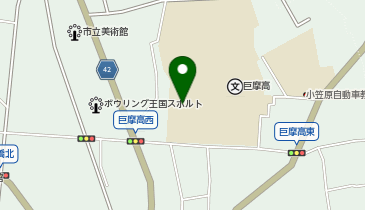 巨摩高等学校(体育館)の地図画像