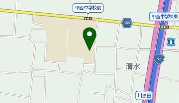 甲西中学校(体育館)の地図画像