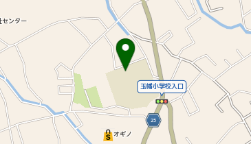 甲斐市立玉幡小学校の地図画像