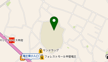 甲斐市立竜王東小学校の地図画像