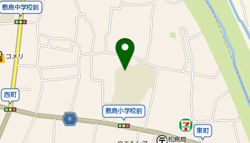 甲斐市立敷島小学校の地図画像