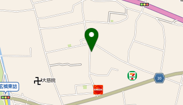 竜王西保育園の地図画像
