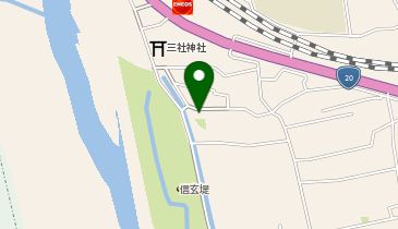 竜王1区公会堂庭の地図画像