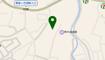 神の湯入り口広場の地図画像