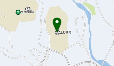 上野原高等学校体育館の地図画像