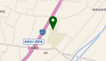 奥野田小学校体育館の地図画像