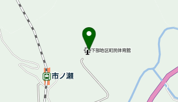 下部町民体育館の地図画像