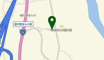 南部町公民館中野分館の地図画像