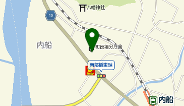 南部町役場南部分庁舎前の地図画像