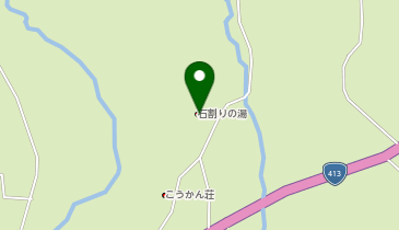 山中湖平野温泉石割の湯の地図画像