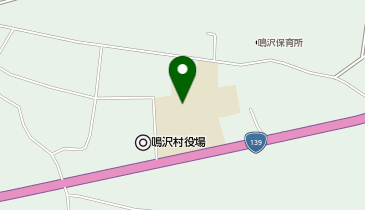 鳴沢村立鳴沢小学校の地図画像
