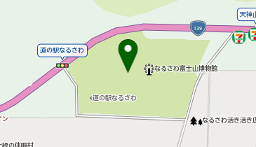 なるさわ富士山博物館 フジエポックホールの地図画像