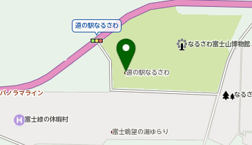 道の駅なるさわの地図画像