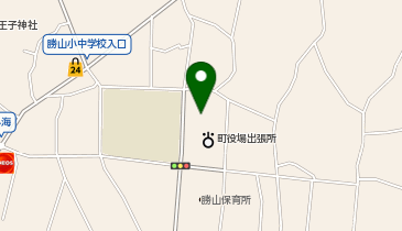 勝山小中学校体育館の地図画像