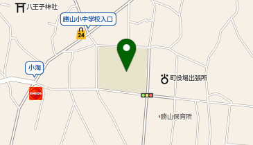 勝山小中学校校庭の地図画像