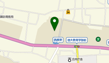 信州大学教育学部グラウンドの地図画像