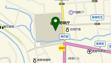 県庁本館北側広場(憩いの広場)の地図画像