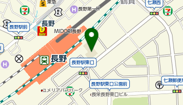 清泉大学・清泉大学短期大学部 長野駅東口キャンパス 1階テラス・2階ロビーの地図画像