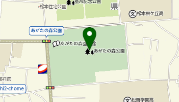 あがたの森公園の地図画像