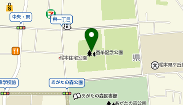 蚕糸記念公園の地図画像