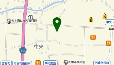 松本市弓道場の地図画像