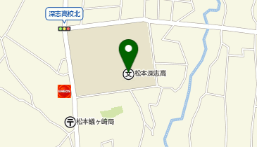 松本深志高等学校の地図画像