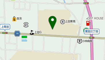 上田東高等学校の地図画像