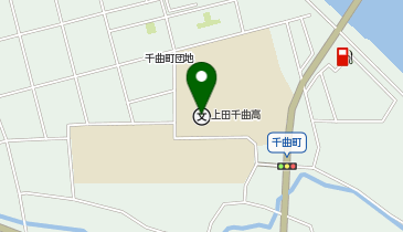 上田千曲高等学校の地図画像