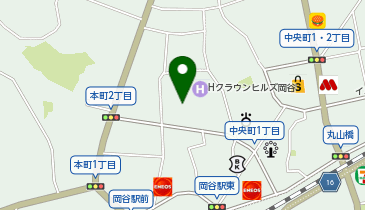 岡谷区公会所の地図画像