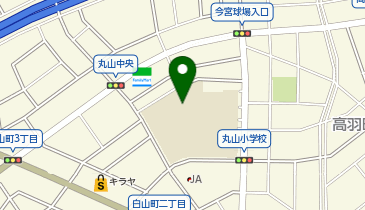 丸山小学校体育館の地図画像