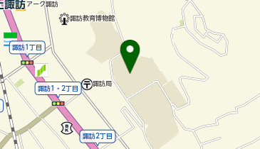 上諏訪中学校の地図画像