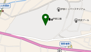 伊那公園内球場の地図画像