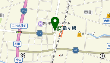 駒ヶ根駅前広場の地図画像