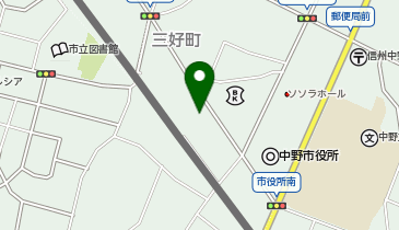 中野市中央公民館講堂の地図画像