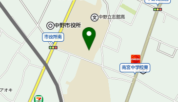 中野立志館高等学校体育館の地図画像
