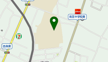南宮中学校体育館の地図画像
