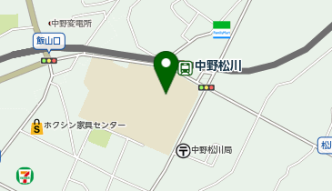 中野小学校校庭の地図画像