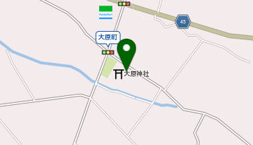 大原町公民館の地図画像