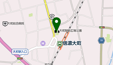 大町駅前広場公園の地図画像