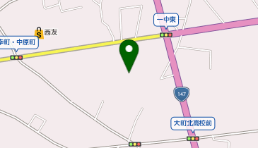大町第一中学校の地図画像