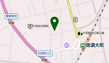 大町病院職員駐車場(高見公民館東側)の地図画像