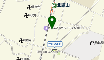 飯山市立しろやま保育園園庭の地図画像