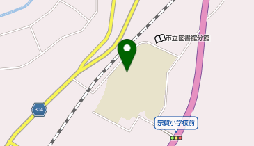 宗賀小学校 体育館の地図画像