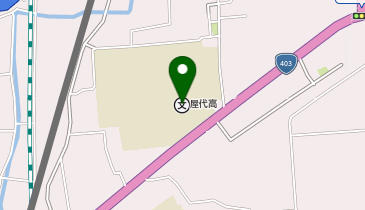 屋代高等学校の地図画像