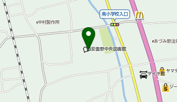 穂高交流学習センター みらいの地図画像