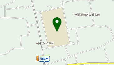 穂高西小学校の地図画像