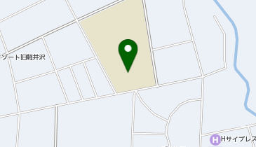 軽井沢東部小学校グラウンドの地図画像