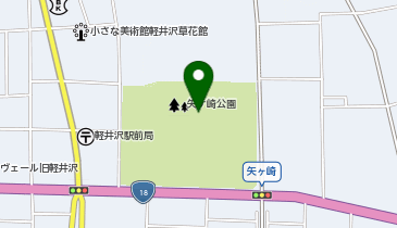 矢ヶ崎公園の地図画像